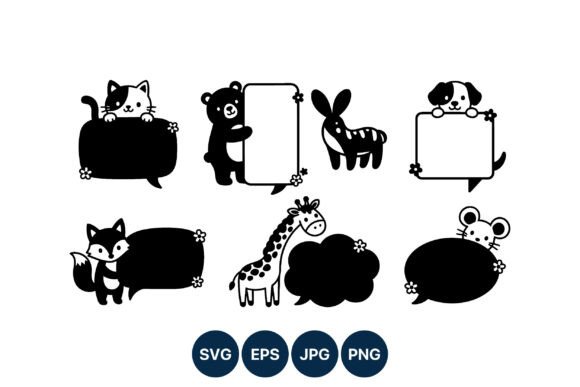 Animal Speech Bubble Vector