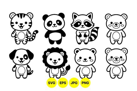 Cute Woodland Animal Clipart Set